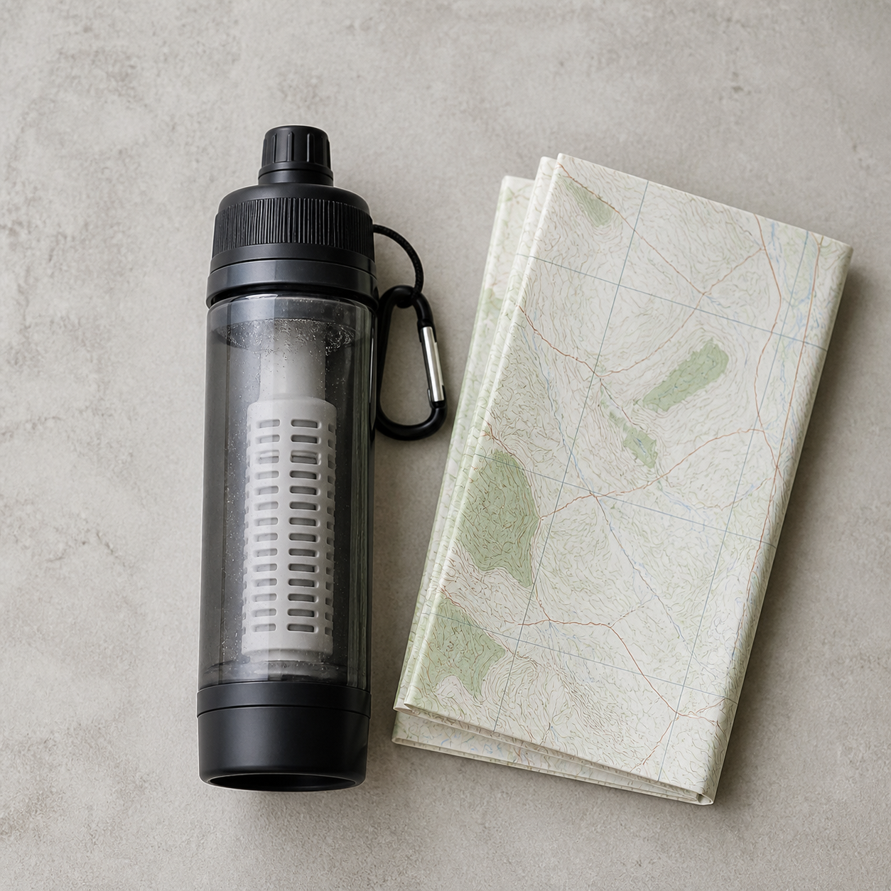 携帯用浄水器の比較イメージ